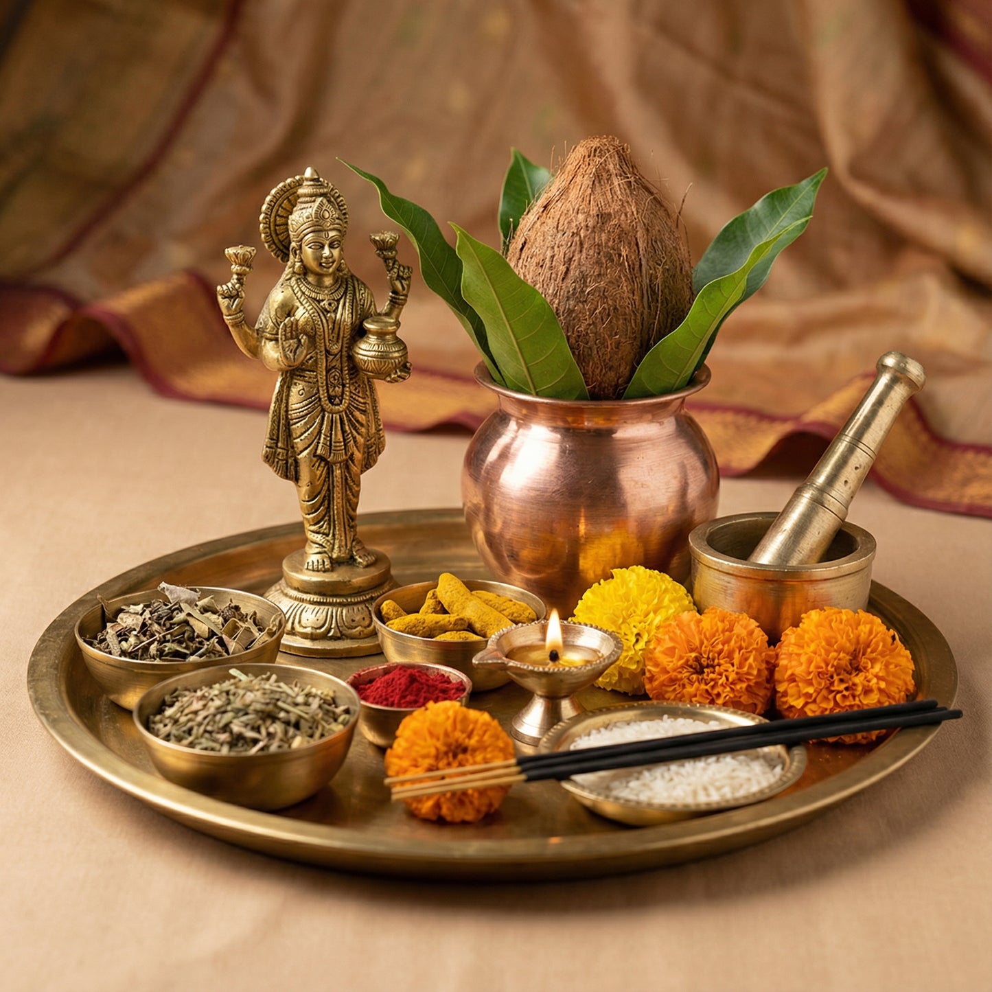 Shri Dhanwantri Pooja Samagri Kit | श्री धन्वंतरि पूजा सामग्री किट