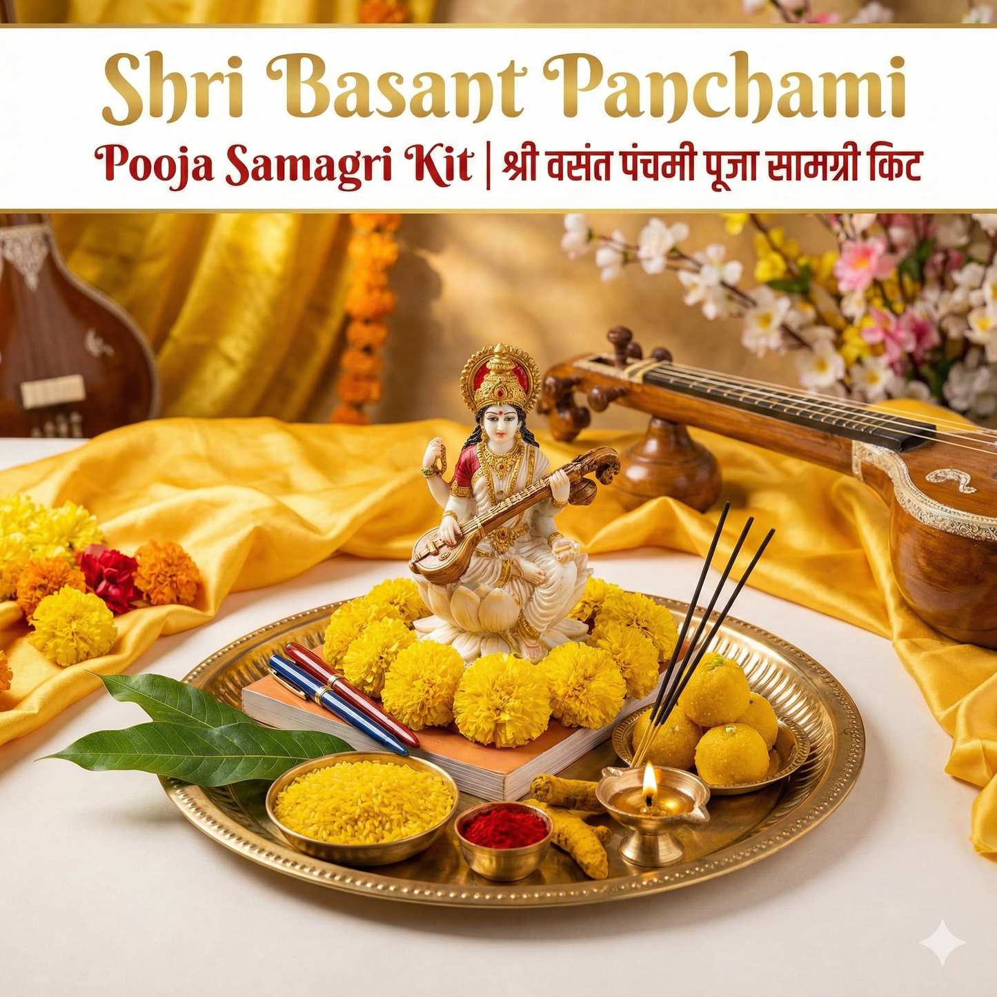 Shri Basant Panchami Pooja Samagri Kit | श्री वसंत पंचमी पूजा सामग्री किट