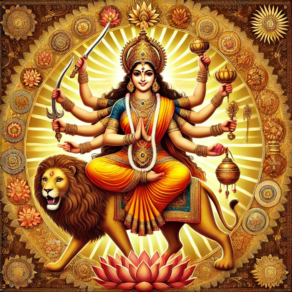 Goddess Kushmanda – The Cosmic Mother Who Smiles Creation into Being