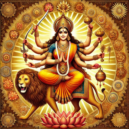 Goddess Kushmanda – The Cosmic Mother Who Smiles Creation into Being