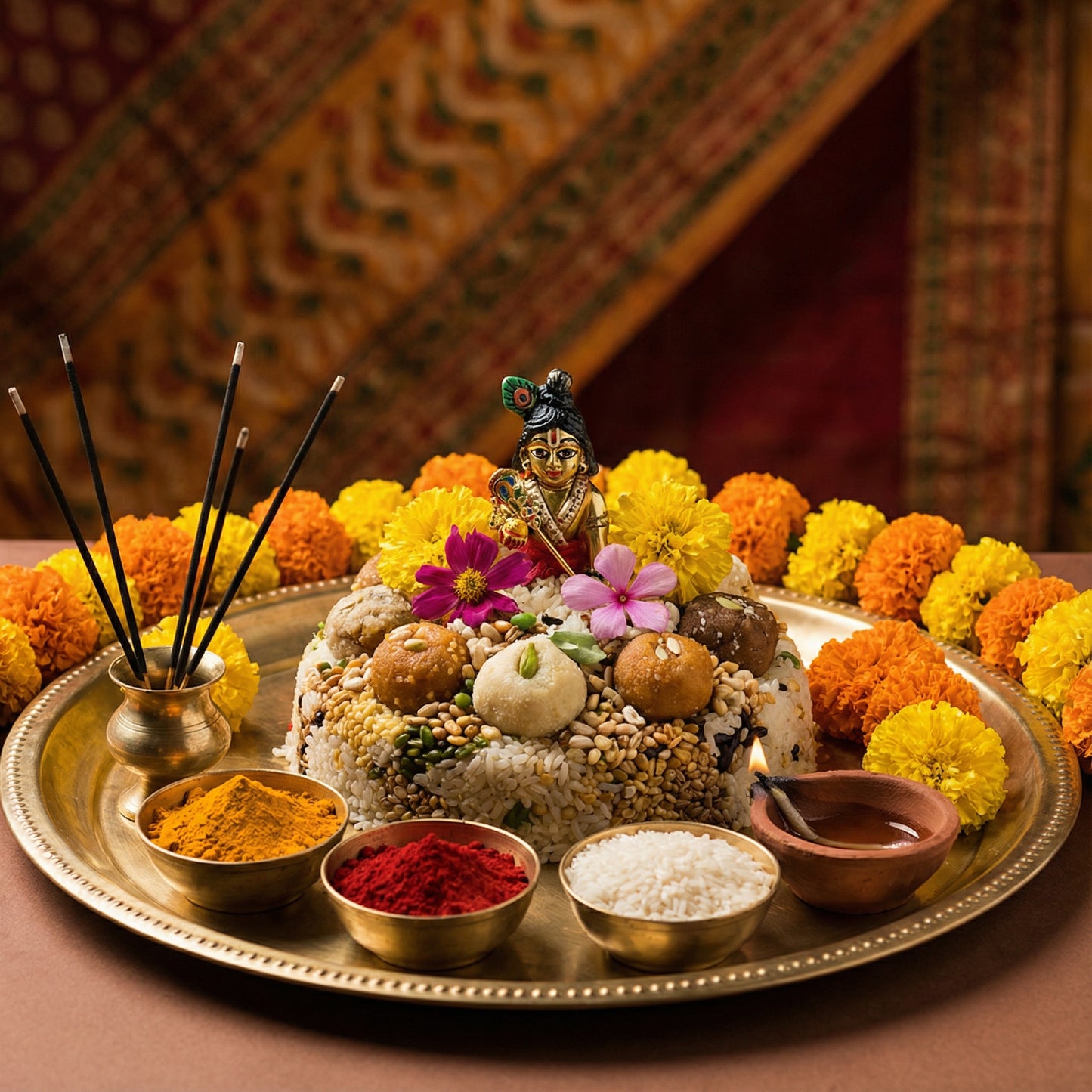 Shri Annakoot (Govardhan) Pooja Samagri Kit | श्री अन्नकूट (गोवर्धन) पूजा सामग्री किट