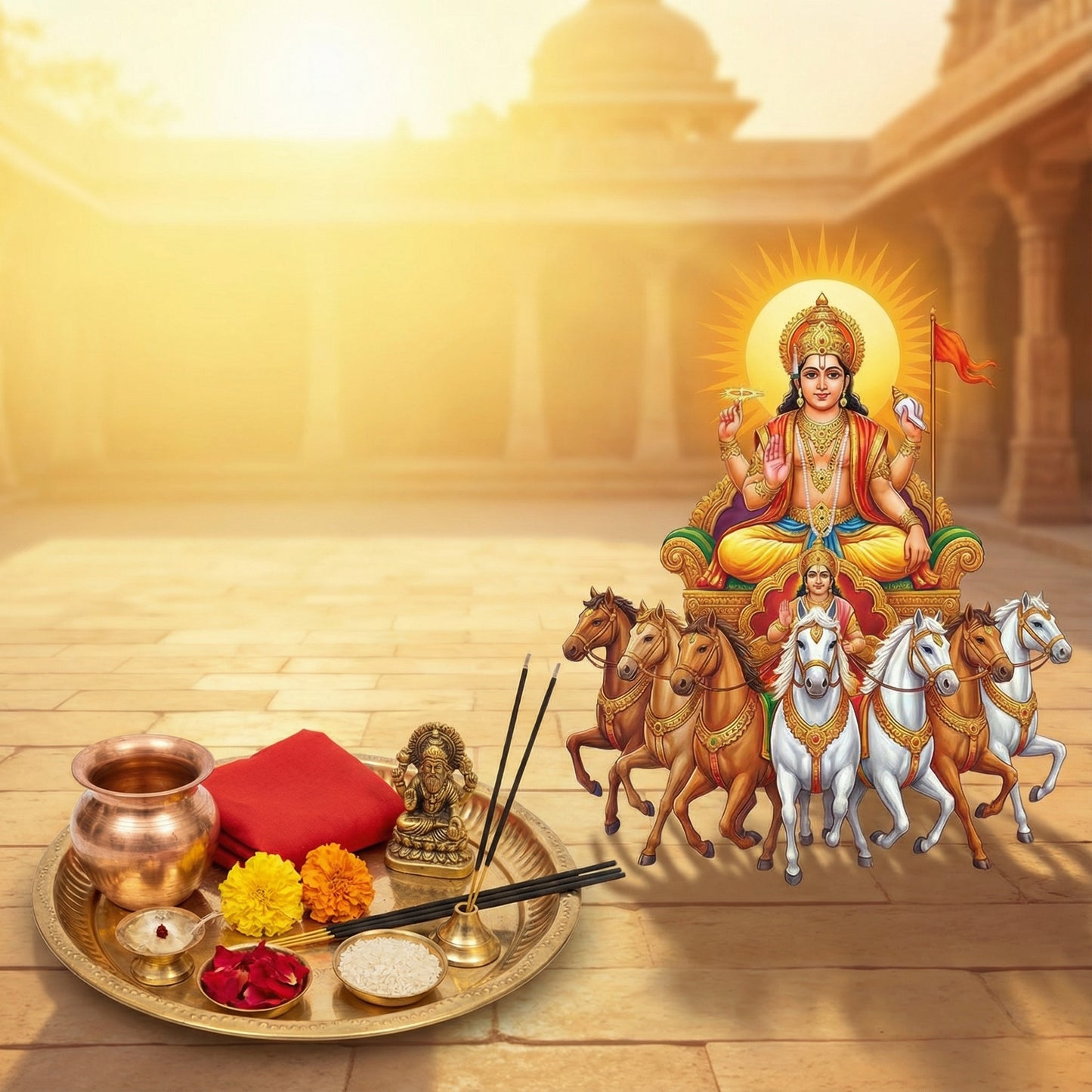 Shri Surya Pooja Samagri Kit | श्री सूर्य पूजा सामग्री किट