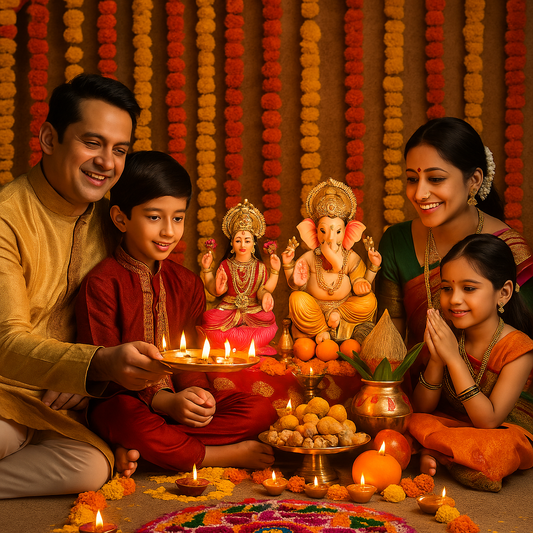Shri Deepawali Pooja Samagri Kit Medium | श्री दीपावली पूजा सामग्री किट मध्यम