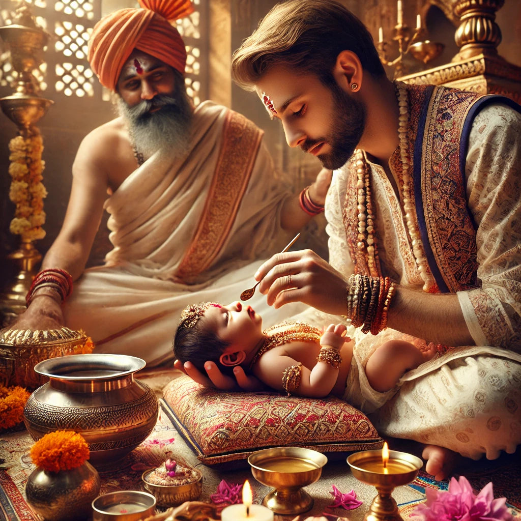 Jatakarma Ritual Shri Jatakarma Sanskar Puja Samagri Kit – Newborn Ritual Essentials ...