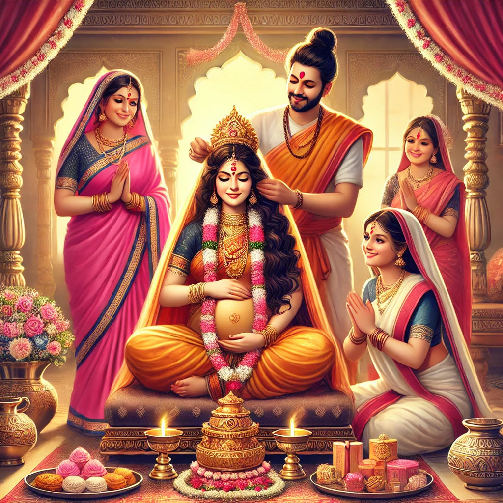 श्री सीमन्तोन्नयन (गोदभराई) संस्कार पूजा सामग्री किट | श्री सीमान्तुन्नयन (गोदाभराई) संस्कार पूजा सामग्री किट